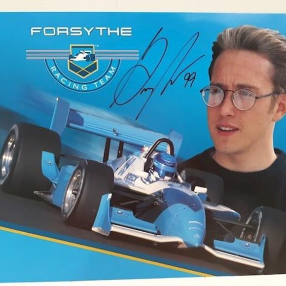 Indy driver Canadian Greg Moore signed photo